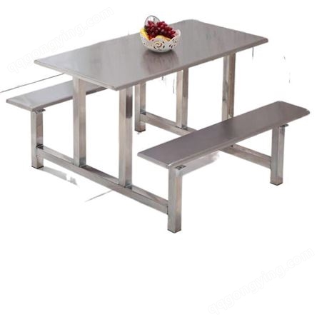 金锐 学生食堂餐桌椅 不锈钢餐桌椅 快餐桌椅组合 公司员工